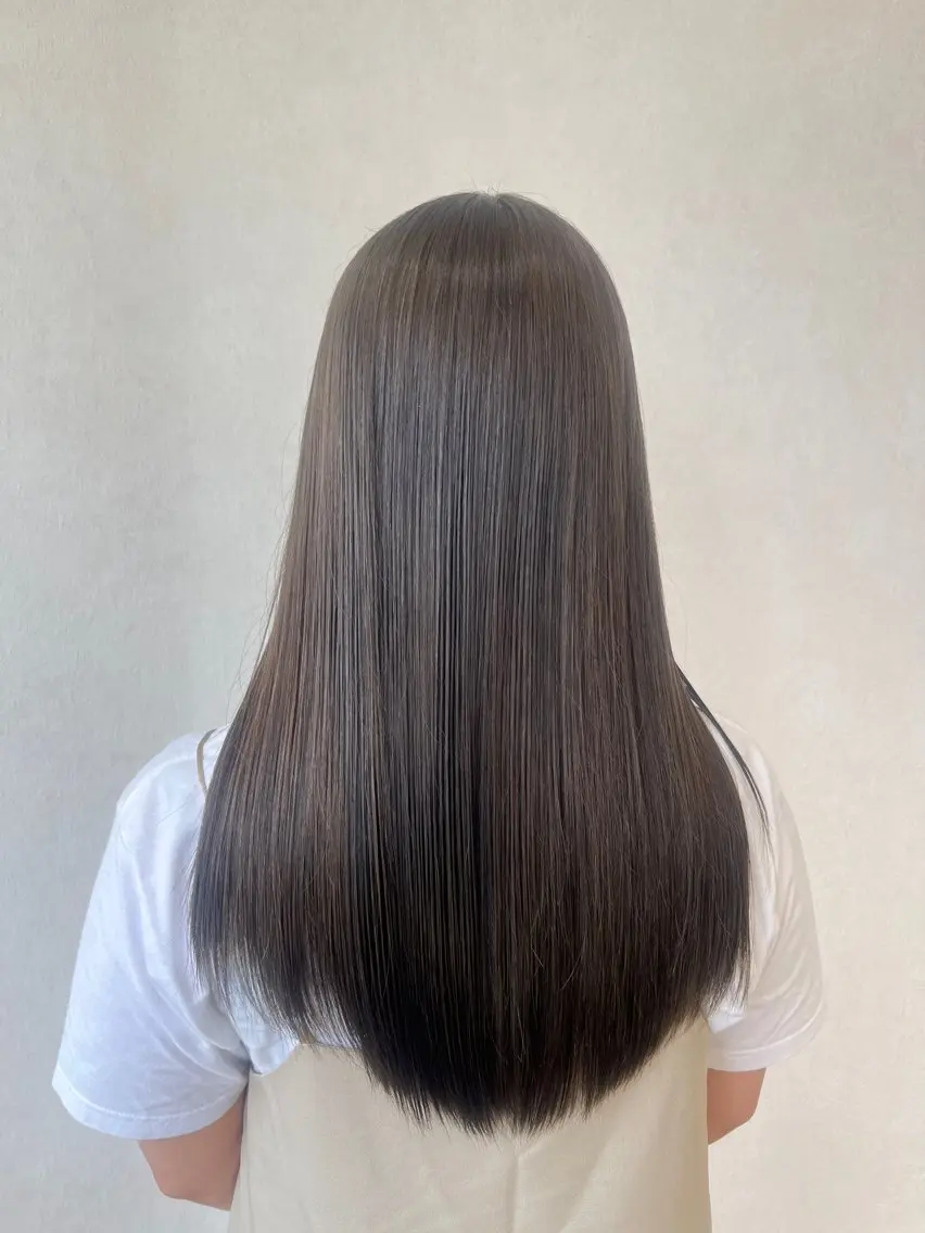 ロング カラー ヘアカラー トリートメント 縮毛矯正🫧/ 武笠 友香🤍のヘアスタイル