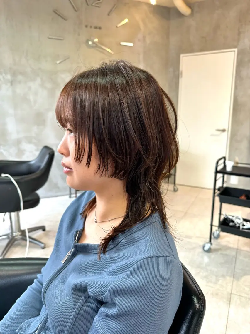 ミディアム カラー ヘアアレンジ 佐々木 まゆかのヘアスタイル