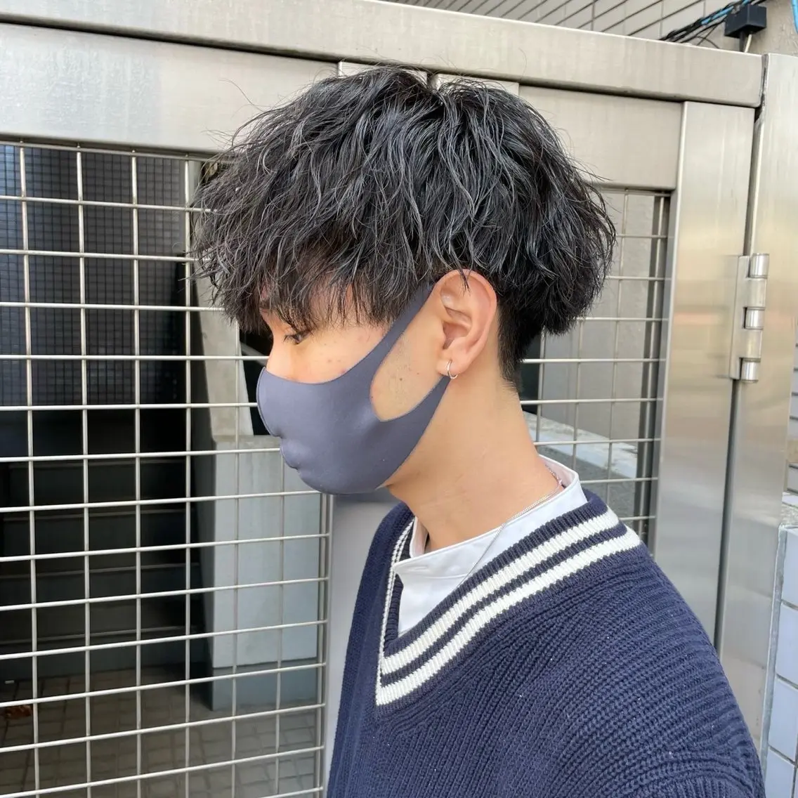 学生限定🧑🎓✂︎【メンズパーマ】カット+パーマ 新年カッコよくしましょ!✨ ミニモ学割の写真