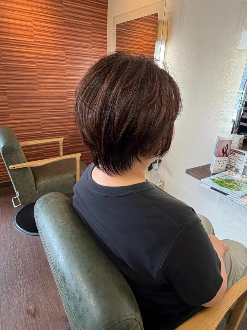 ショート ハイライト Glanz hair 坂牛匠のヘアスタイル