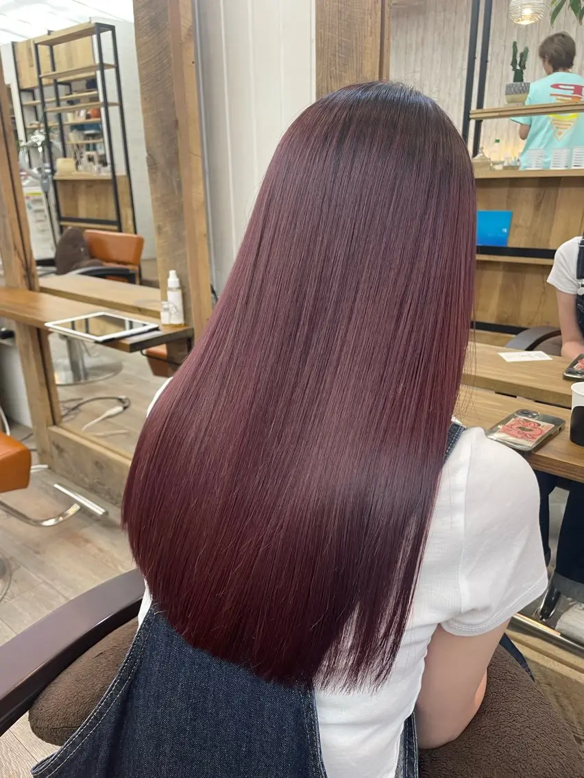 セミロング カラー HIKARU店長/ ✨️髪質改善のヘアスタイル