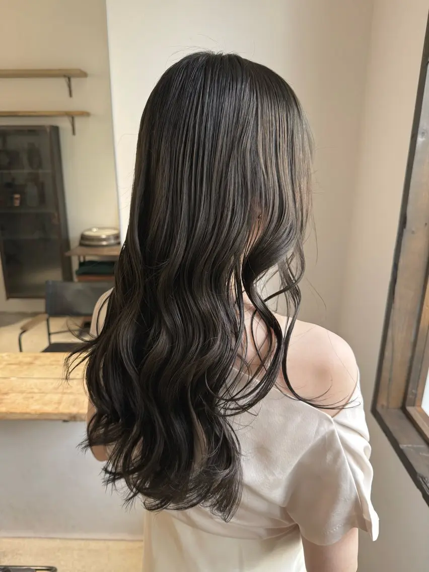 ロング カラー ヘアカラー トリートメント 森岡 涼汰のヘアスタイル