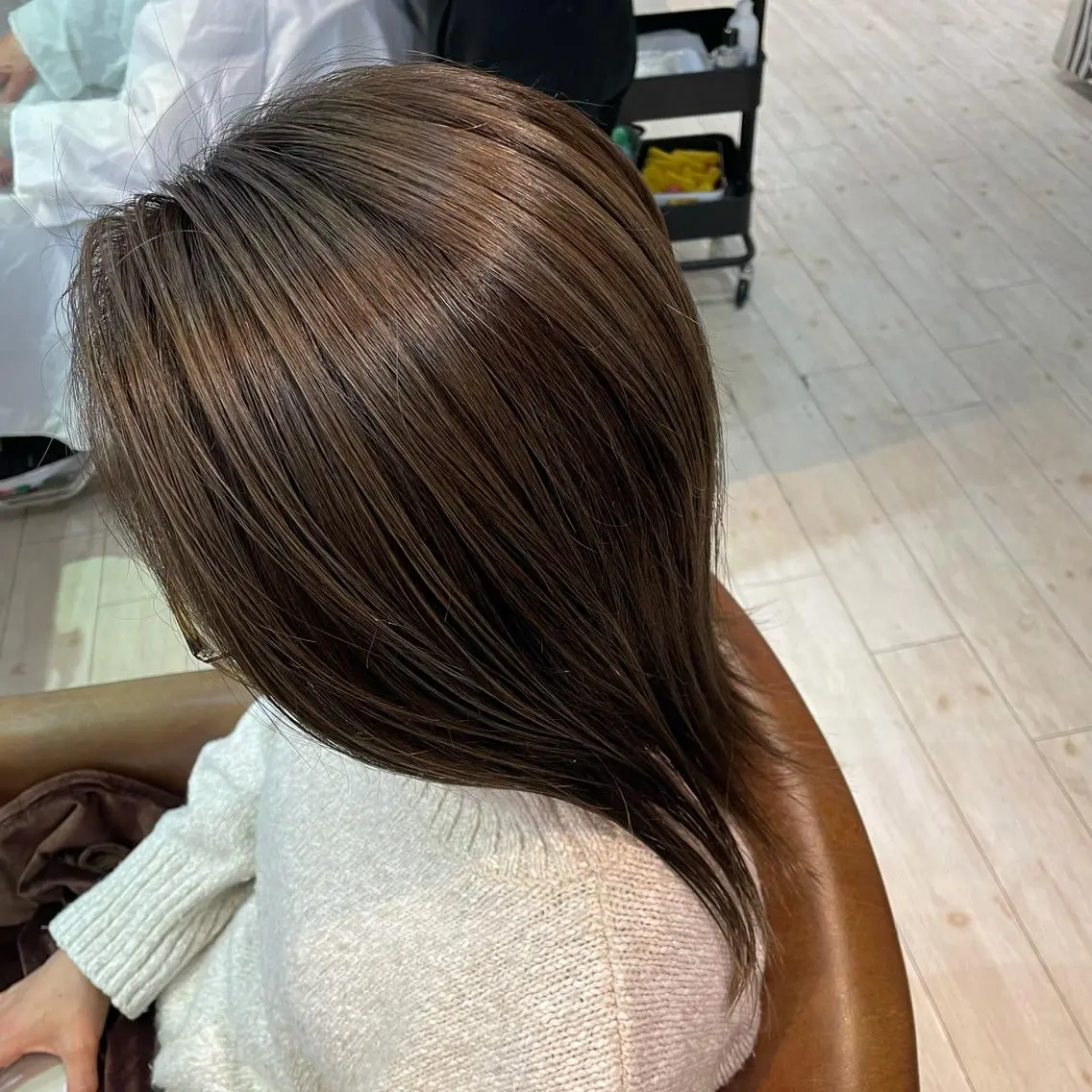 ミディアム カラー 北川 智海のヘアスタイル