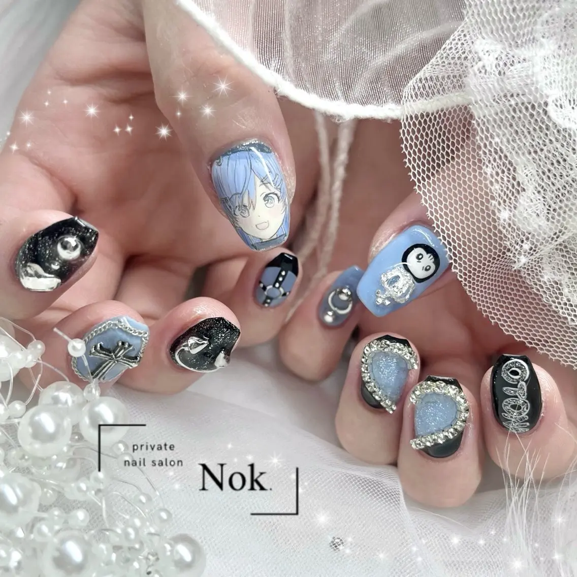 ネイル ハンドネイル 池袋痛ネイル Nok. 渡辺のネイルデザイン