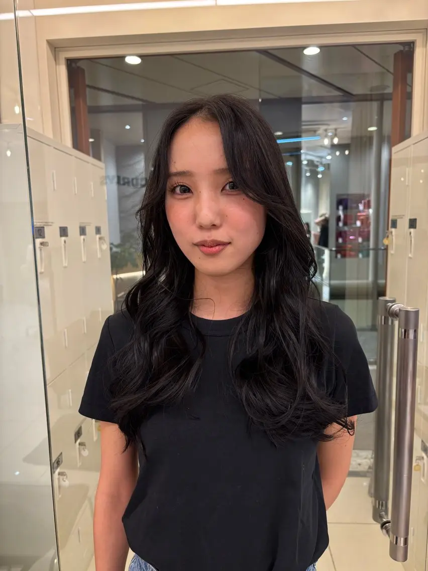 【大人っぽい🥂🖤】透明感たっぷりワンカラー 🤎🫧+ うるおい保湿トリートメント🌱の写真