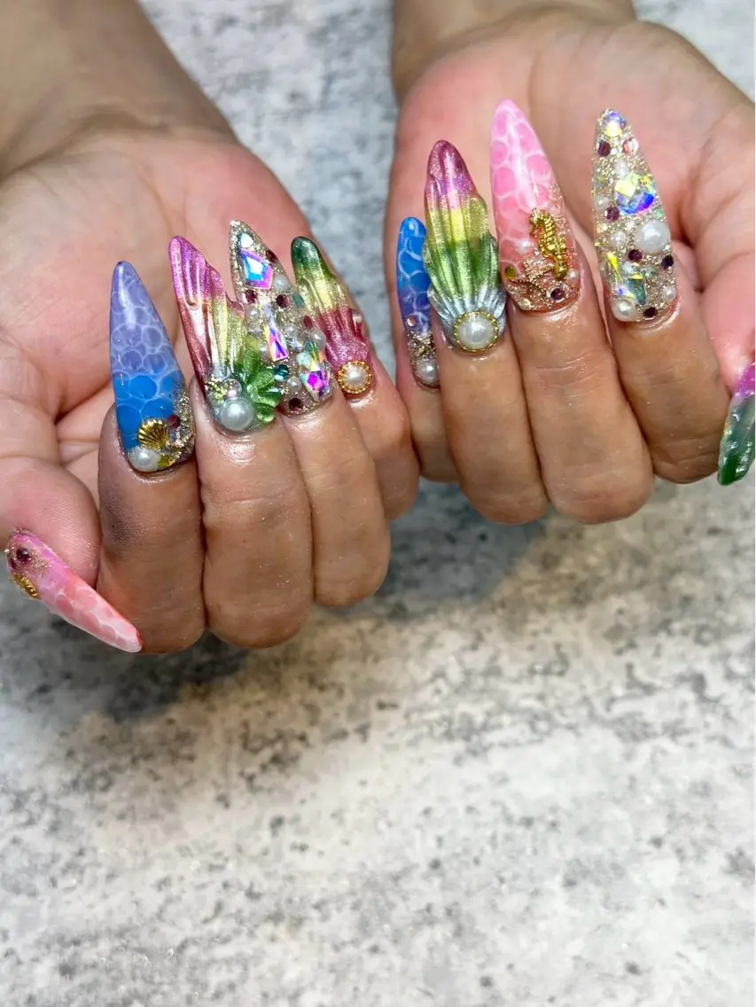 ネイル スカルプネイル 東十条muumii ネイルまつ毛のネイルデザイン