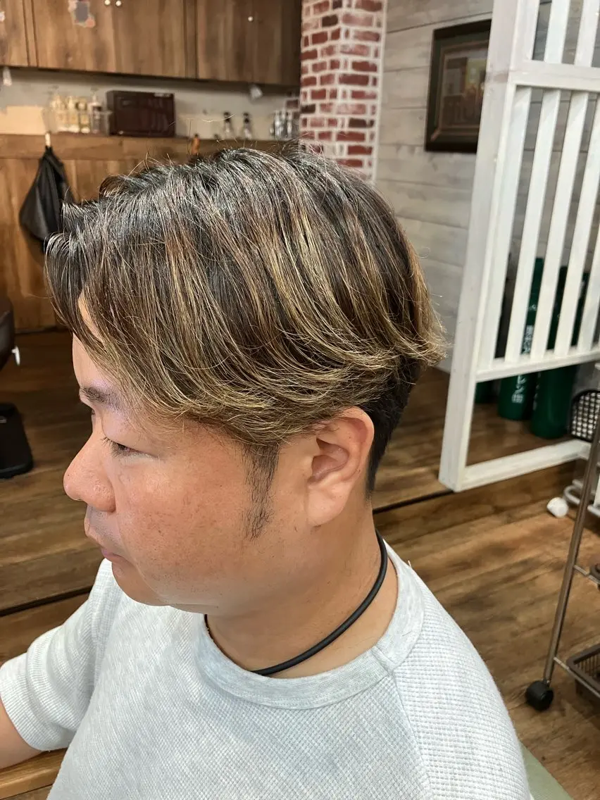 カラー パーマ メンズ 鈴木 小百合のヘアスタイル