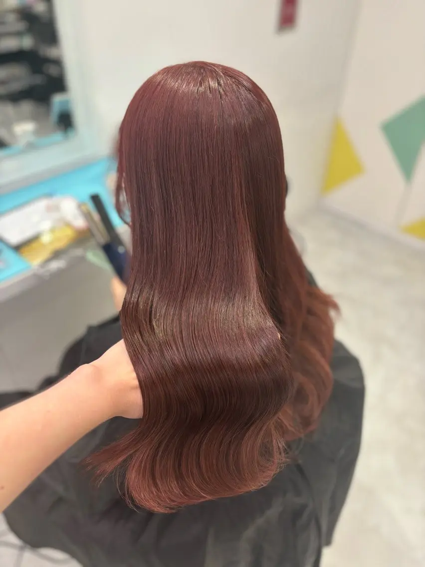 ロング ヘアカラー ブリーチなし暖色 💗AKARI💗のヘアスタイル