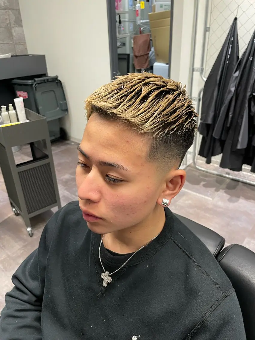 ショート カラー メンズ 幡ヶ谷バーバー 松下隆世のヘアスタイル