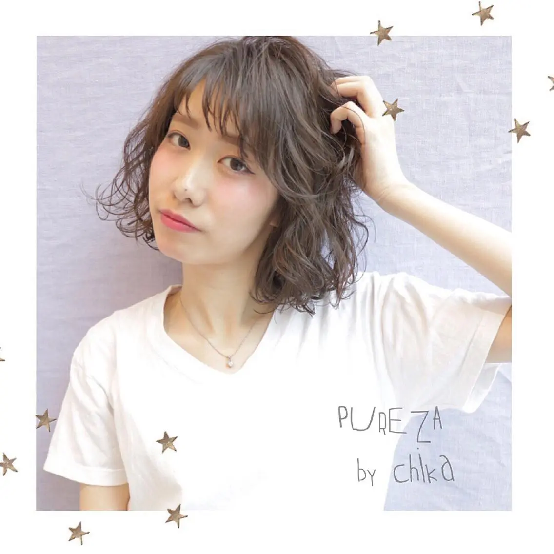 ミディアム 市川 千夏のヘアスタイル