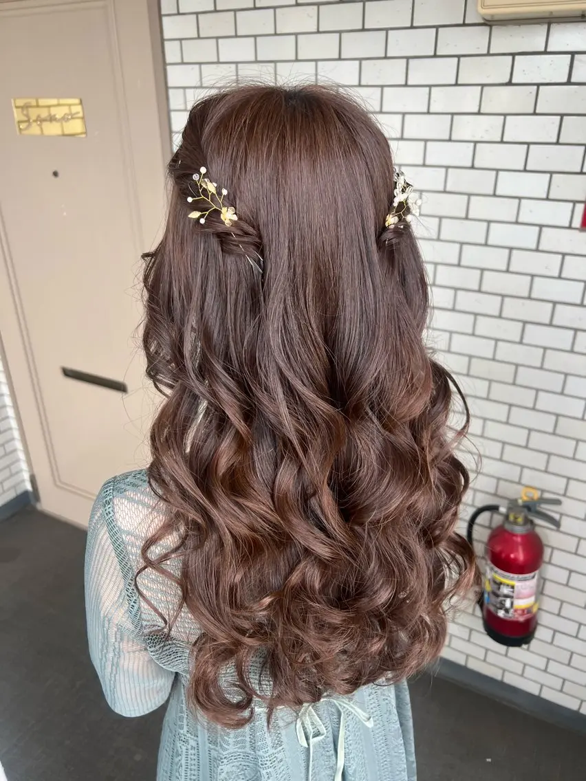 ヘアアレンジ ヘアセット 大人可愛いヘアメイク 💋🧚♀️しずかのヘアスタイル