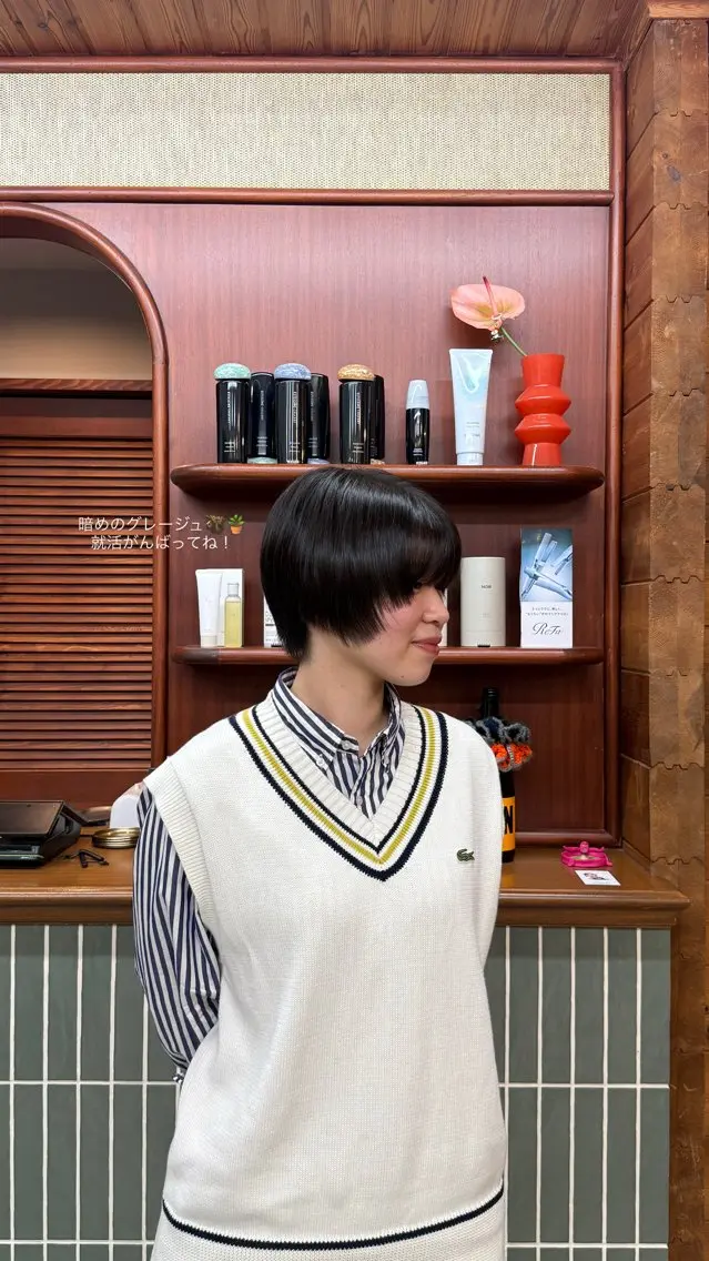 ショート カラー DEPT 西川もかのヘアスタイル