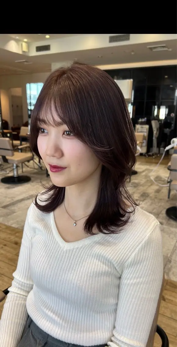 ミディアム 💍新宿ショート 💍岩田莉奈のヘアスタイル