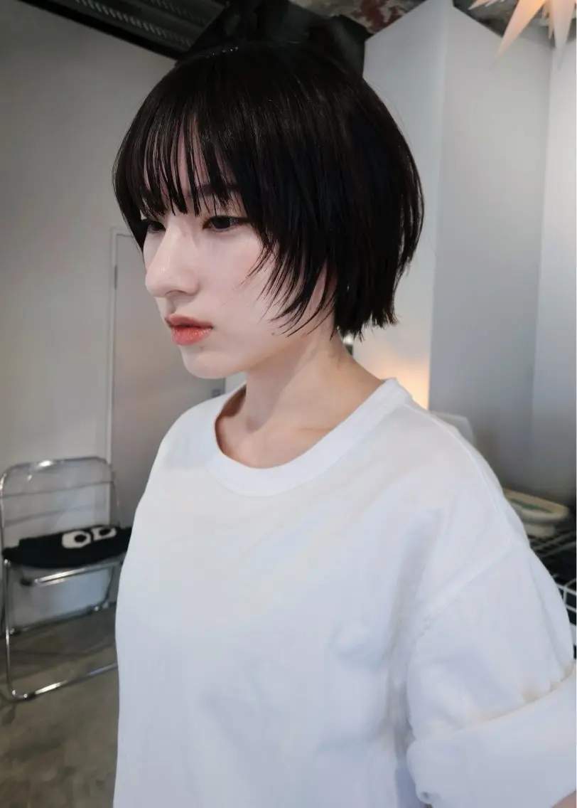 ミディアム カット ヘアカラー ボブ/ブリーチ 学芸大学SaKuraのヘアスタイル