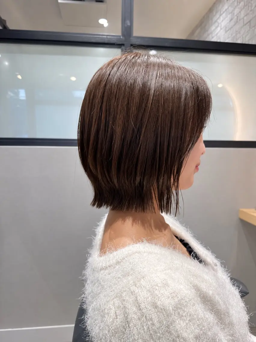 ショート ボブ くびれヘア 髪質改善 カット ヘアカラー トリートメント 宮腰一磨 ・ショート・ボブ🌿のヘアスタイル