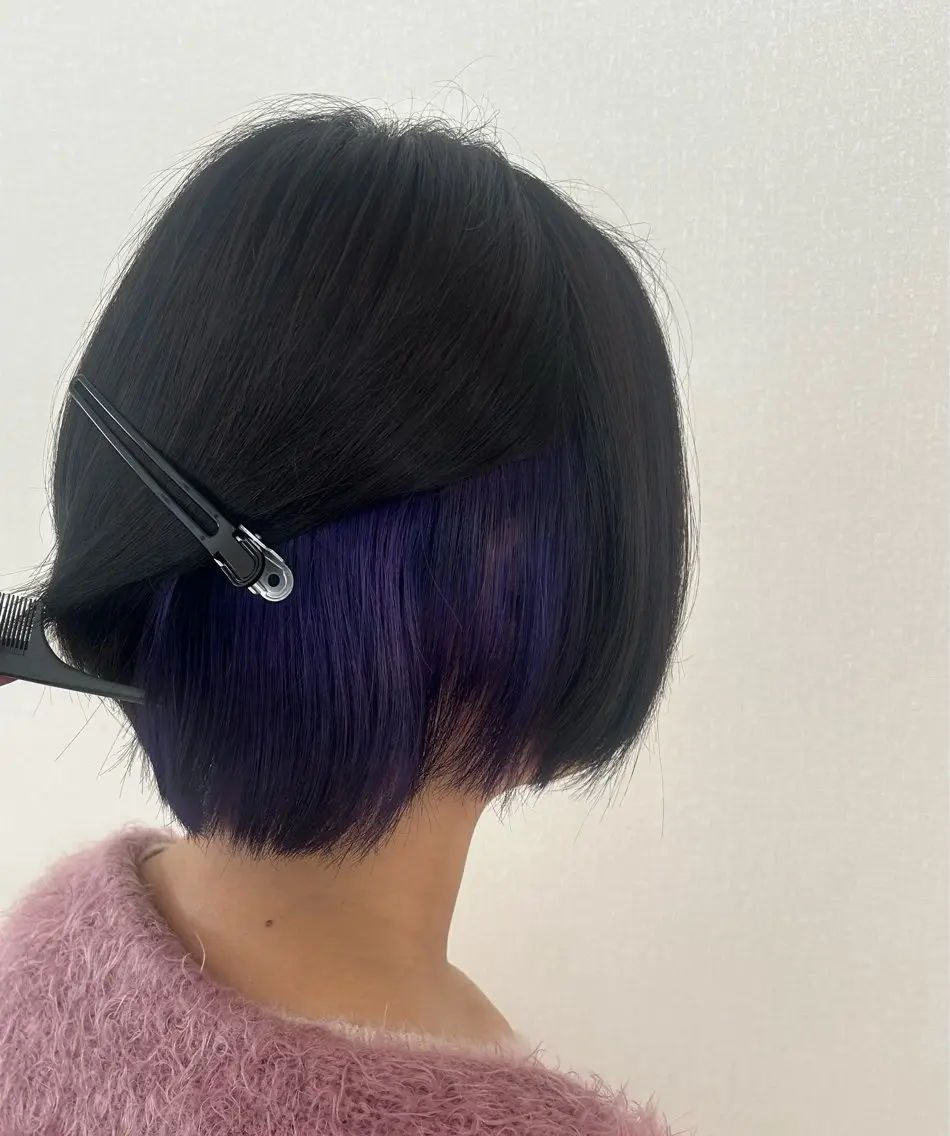 ショート ヘアカラー 渡辺 望愛のヘアスタイル