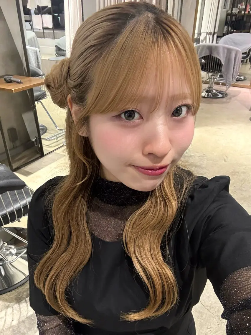 ロング 顔周りカット カット トリートメント 西田  美侑/ 前髪・顔周りカットのヘアスタイル