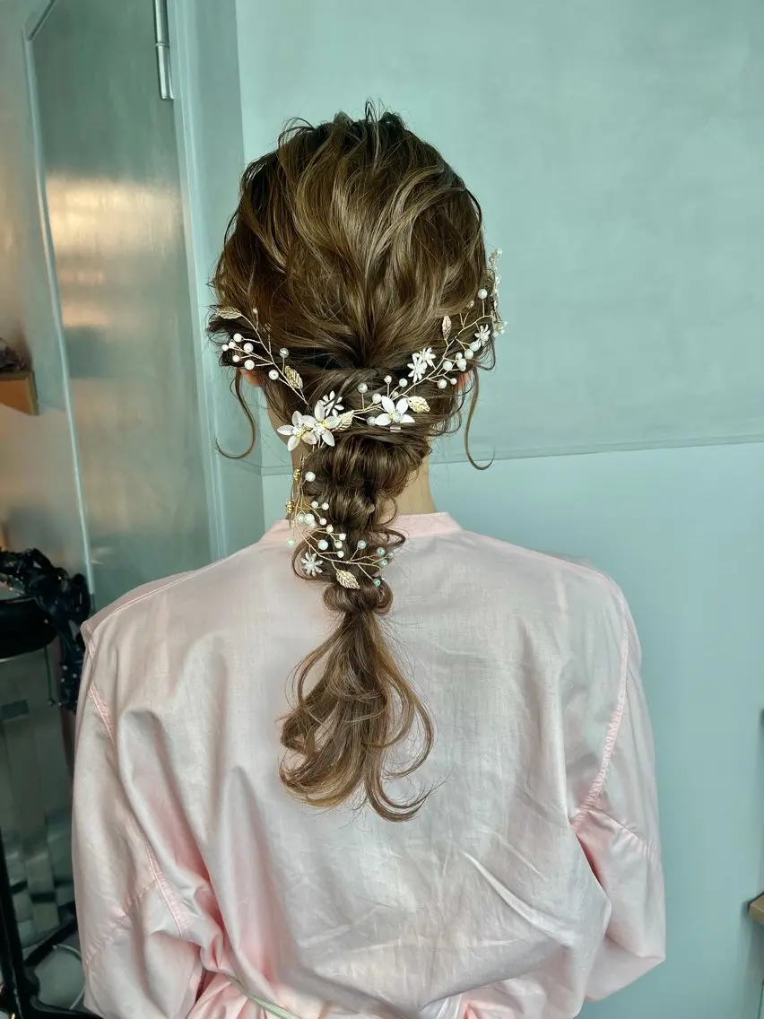 【特別な日に✨️】ライブや結婚式前ヘアアレンジ♡の写真