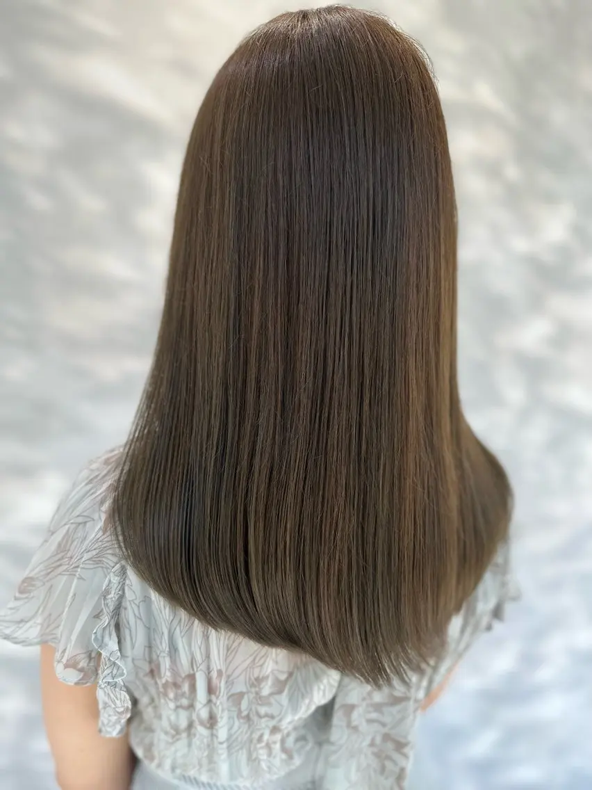 セミロング ヘアカラー 艶髪🇰🇷髪質改善 🎀ikuno🎀のヘアスタイル