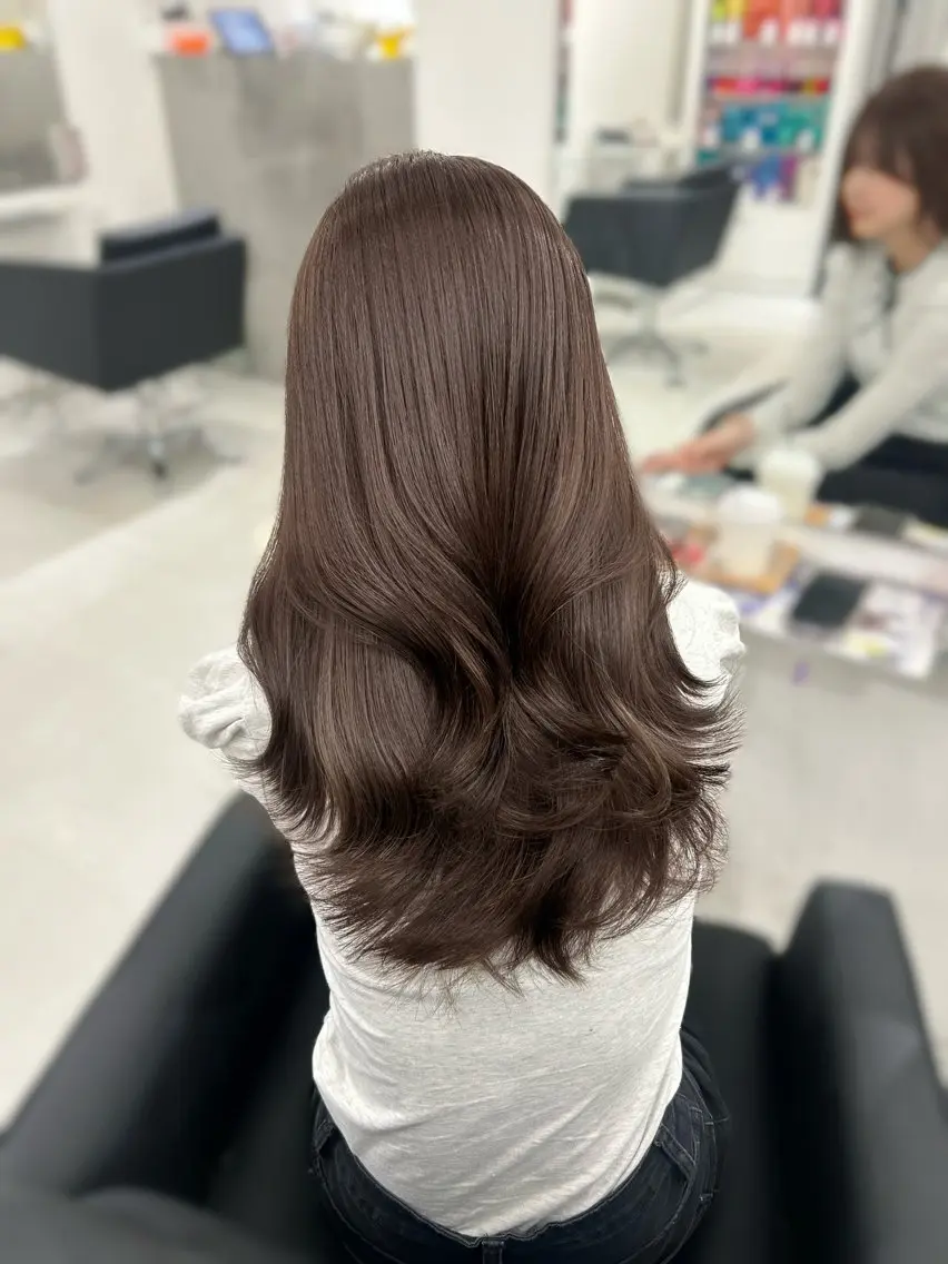 ロング ヘアカラー トリートメント 戸川 未夢のヘアスタイル