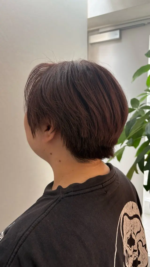 ショート カット ヘアカラー トリートメント ヘッドスパ 茉 菜のヘアスタイル
