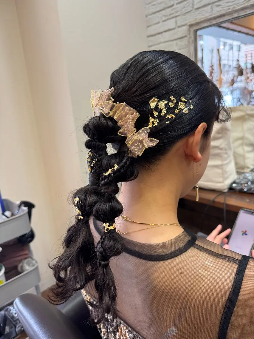 ヘアアレンジ ヘアセット 丹 由佳のヘアスタイル