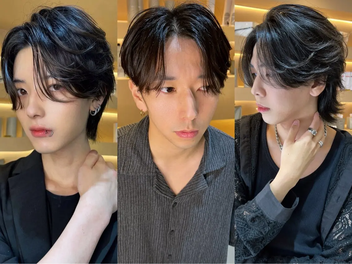 メンズ限定🦋カット& イルミナカラー& ダメージ補修トリートメント🦋#韓国の写真