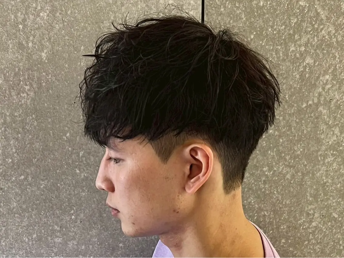 ショート パーマ メンズ 福田 世奈のヘアスタイル