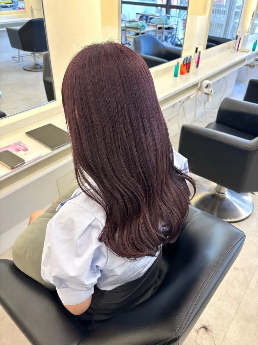 ロング カラー ヘアカラー parvemix平野 真央🎀💞のヘアスタイル