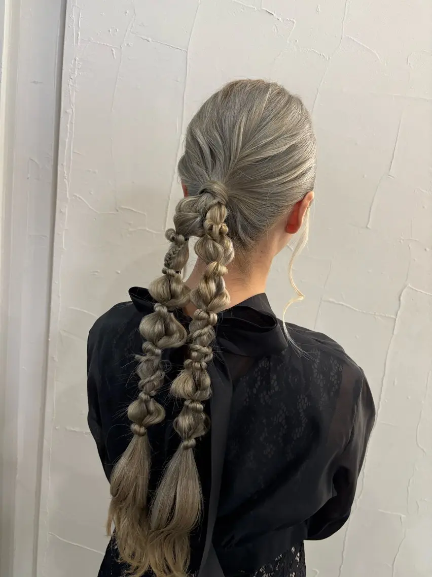 ロング ヘアセット 桑野 葵のヘアスタイル