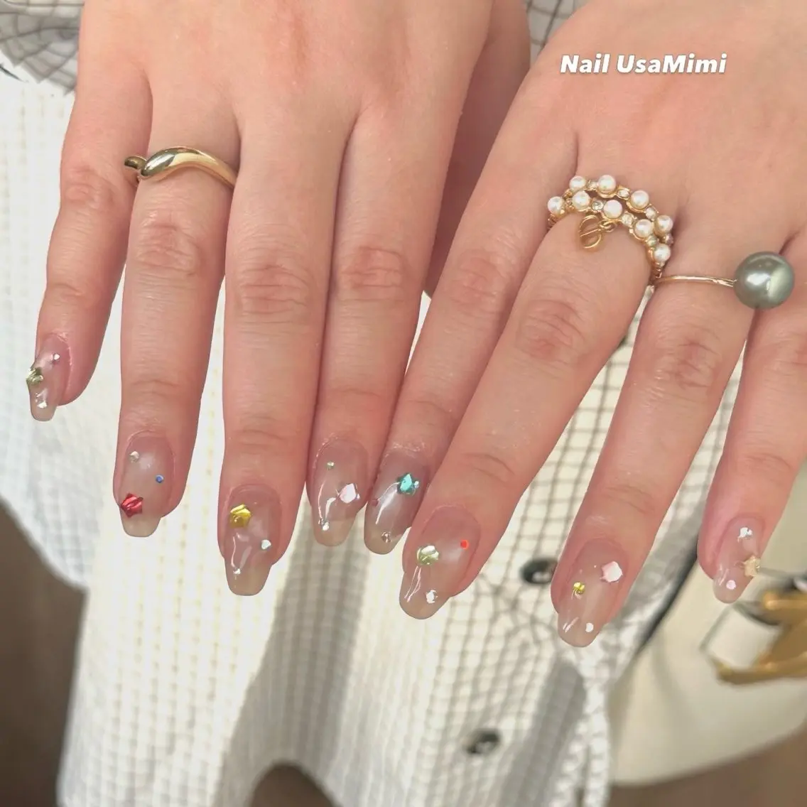 ネイル ハンドネイル 本町ネイルNail UsaMimiのネイルデザイン