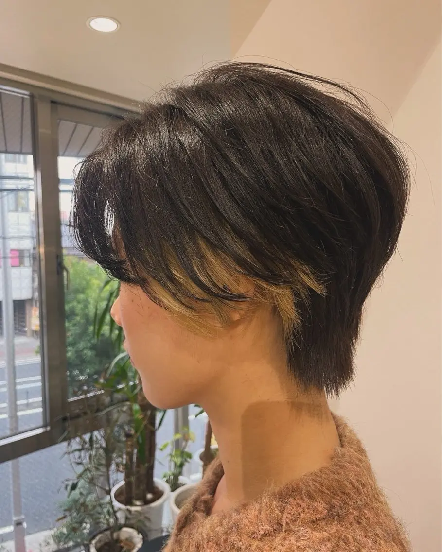 ショート ショートヘア 《PARAGO緑橋》 内田美結のヘアスタイル