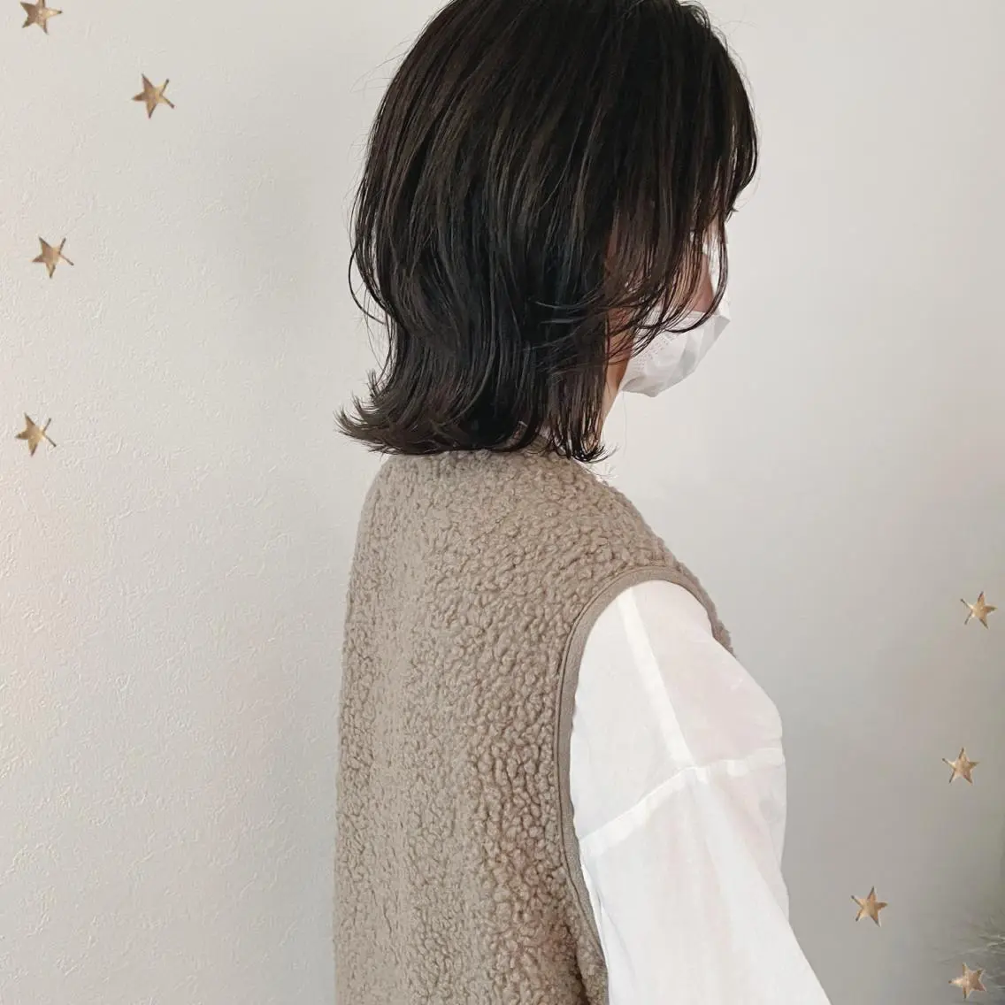 ミディアム カット 市川 千夏のヘアスタイル