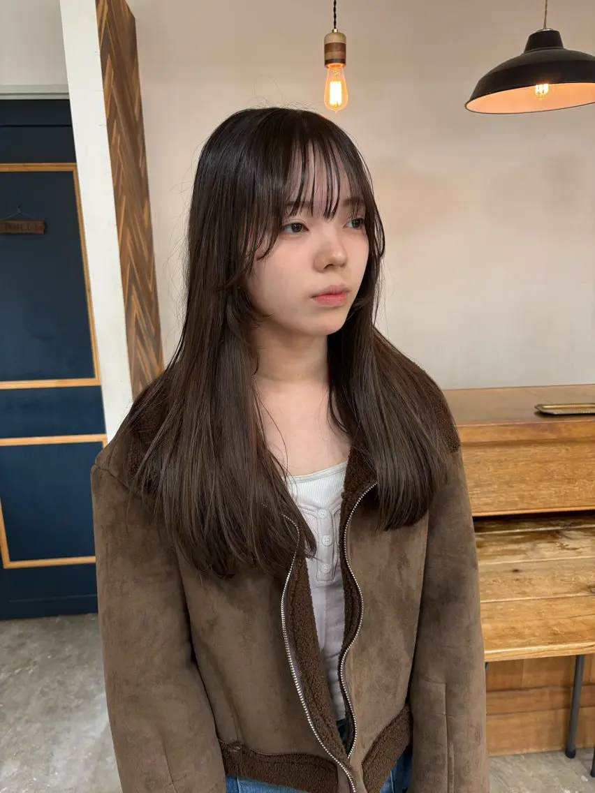 ロング カラー レイヤーカット カット ヘアカラー トリートメント takada kohのヘアスタイル