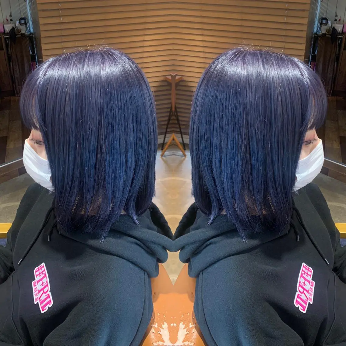 ミディアム カラー ラベンダーカラー 韓国風ヘア 韓国🇰🇷 ✂︎hair 内田愛のヘアスタイル