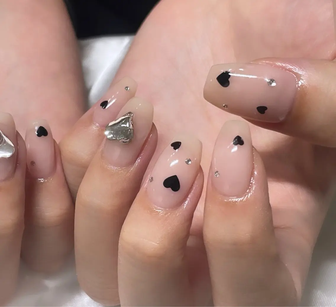 ネイル ハート ハンドネイル nail salon Talのネイルデザイン