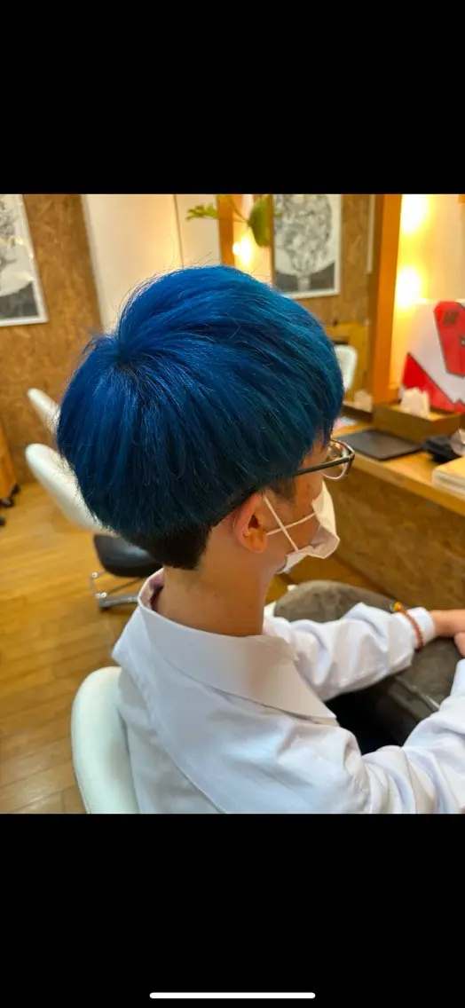 メンズ メンズブリーチ カット ヘアカラー 伊藤 聖也のヘアスタイル