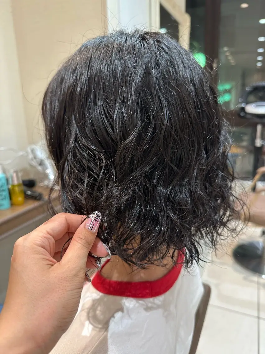 ミディアム パーマ ミディアムパーマ ボブ パーマ 田畑 あやののヘアスタイル