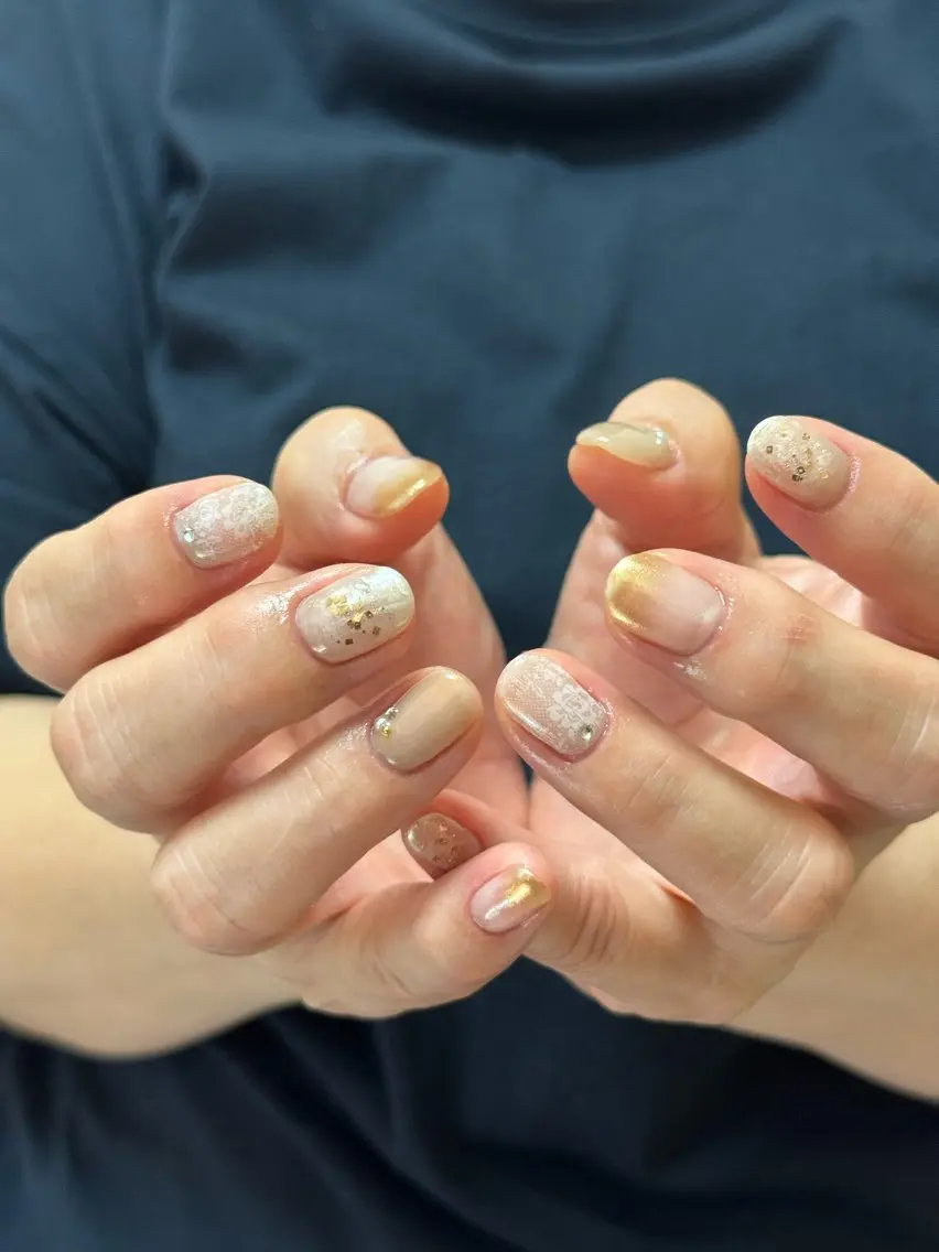 ネイル レース ハンドネイル haru Souffle.のネイルデザイン