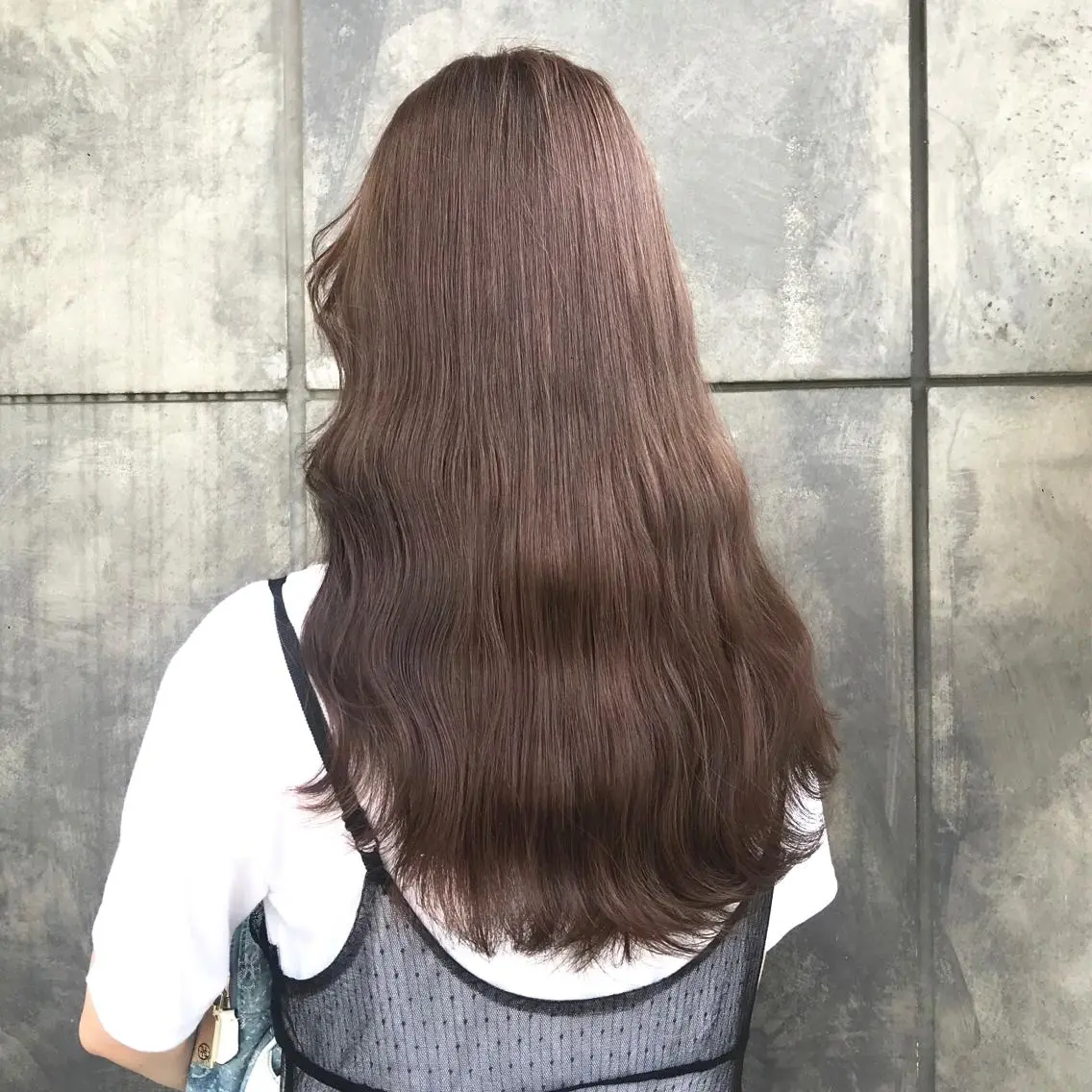ロング カラー ブリーチ ダブルカラー グレージュ ピンクカラー ヨシンモリ K-POP好き美容師 🇰🇷Kai.Yのヘアスタイル