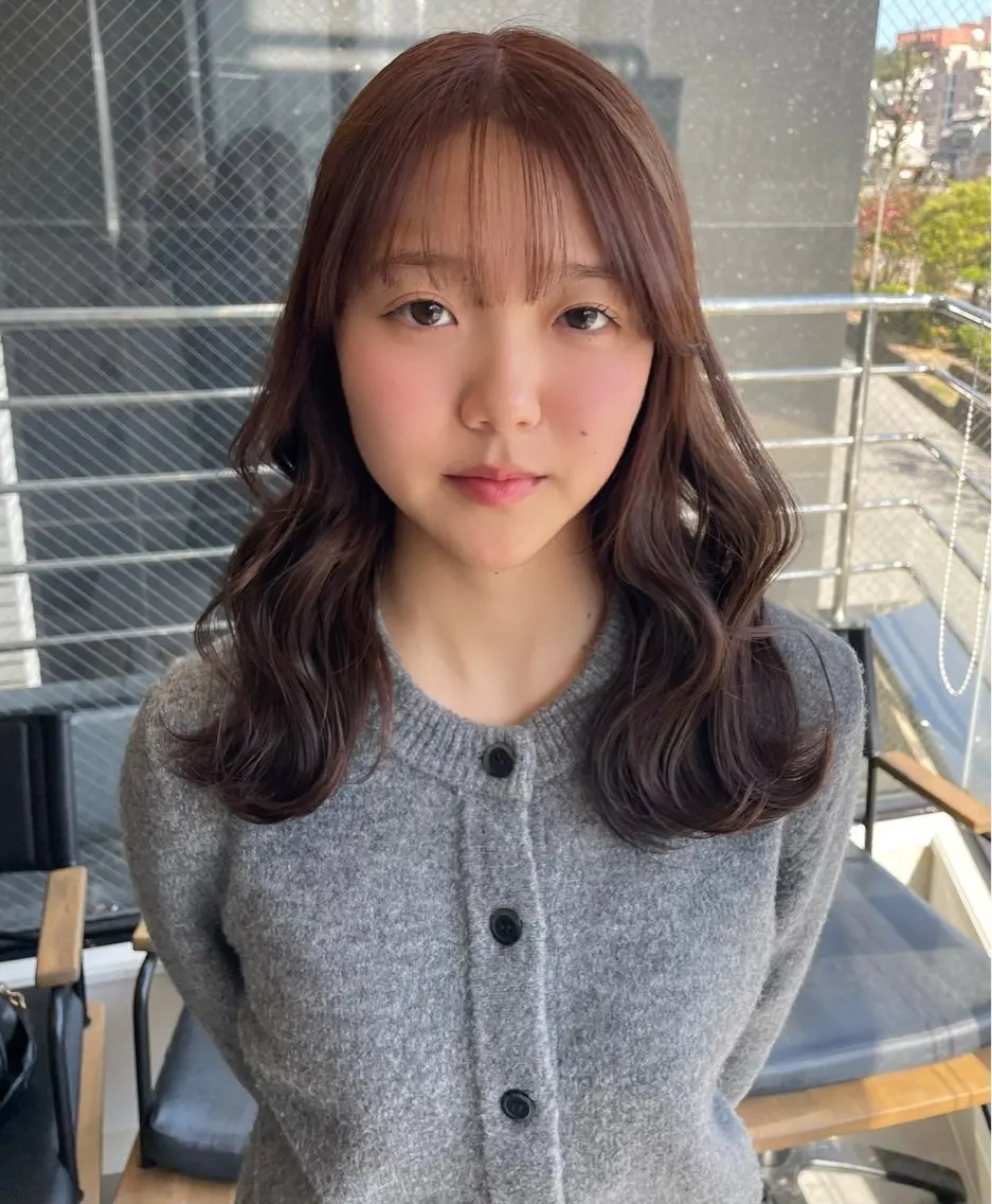 ブリーチ無し ダブルカラーの写真
