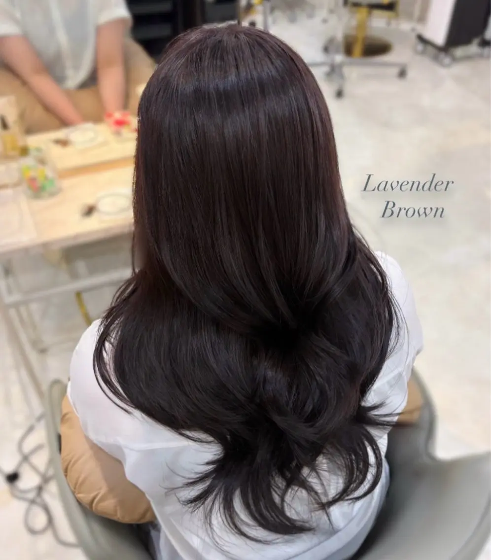 ロング カラー ラベンダーカラー 芹  奈 ㅤ⠀ㅤ⠀のヘアスタイル
