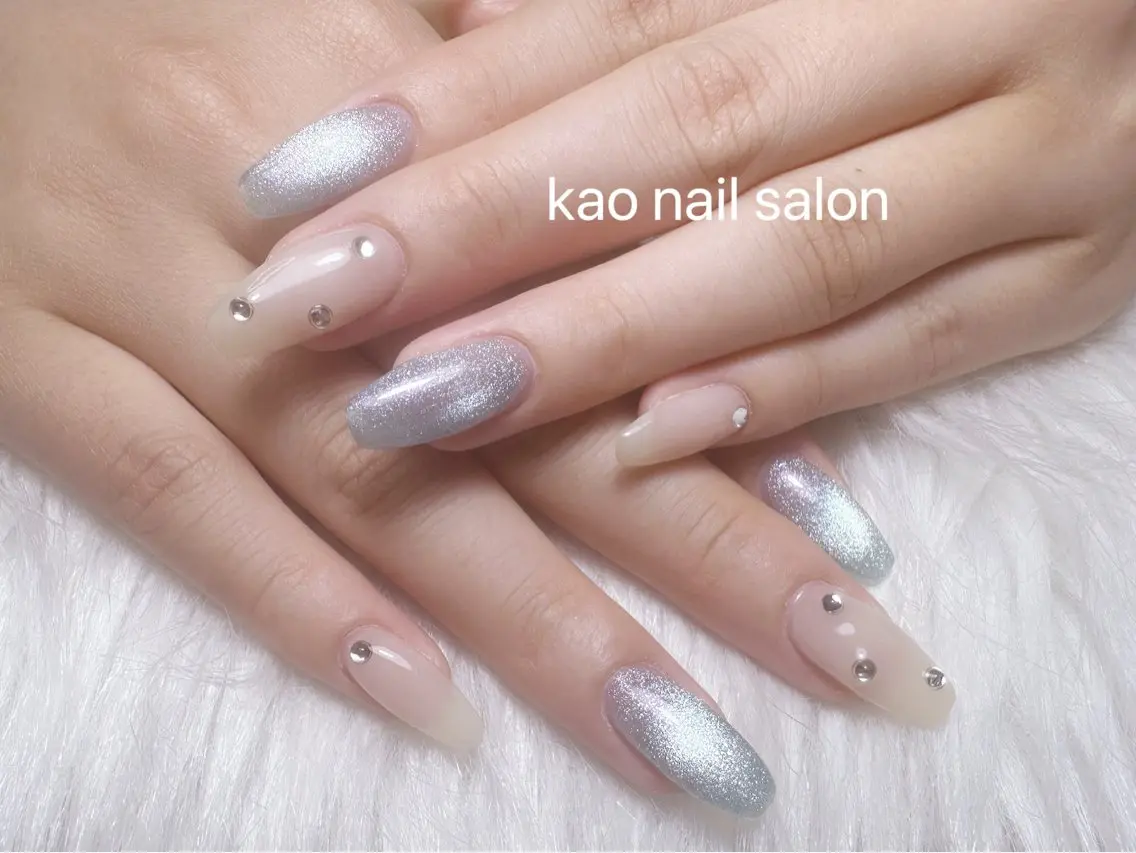 ネイル ハンドネイル kao nail マグネット/長さだしのネイルデザイン