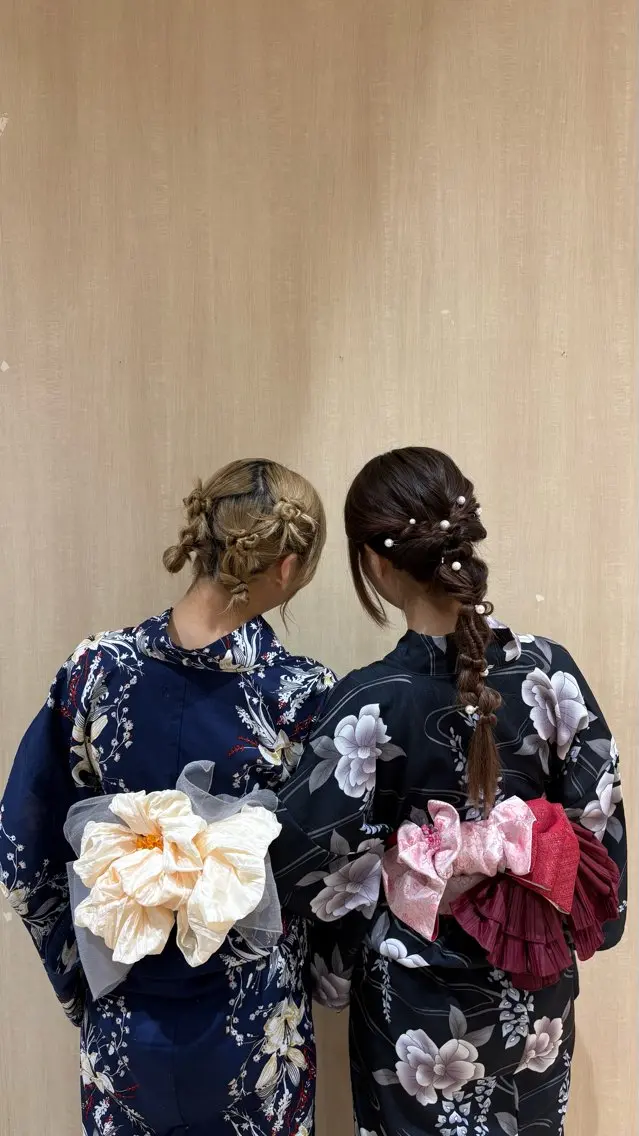 ヘアアレンジ 浴衣 ヘアセット 山田 桃華のヘアスタイル