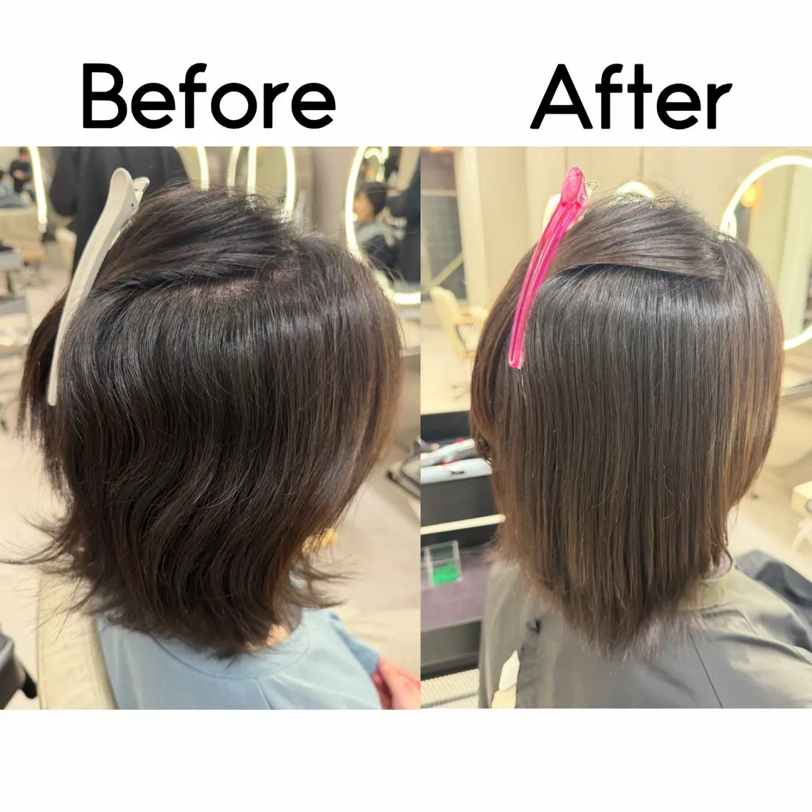 ショート 縮毛矯正 レイヤー/縮毛矯正/ 艶カラー♡ゆうかのヘアスタイル