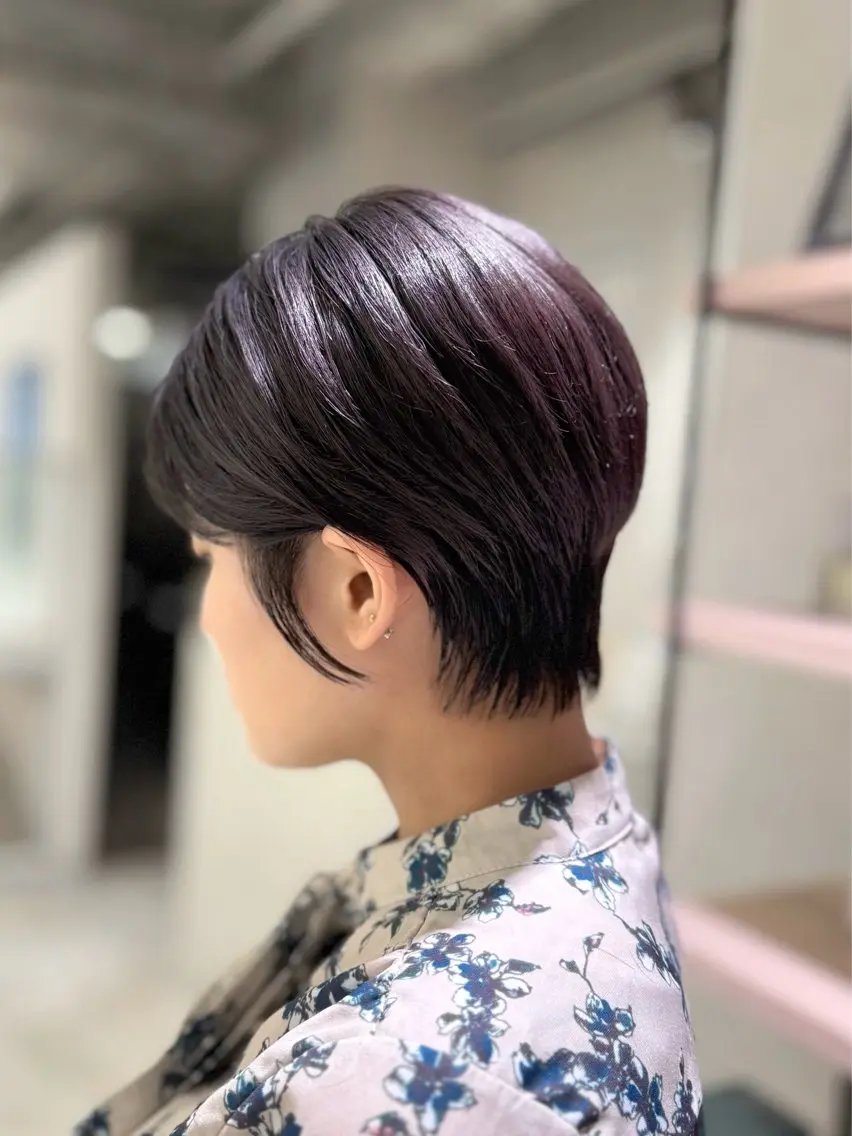 ショート くびれヘア ショートヘア 大阪梅田/ショート ボブ/イナバリヤトのヘアスタイル