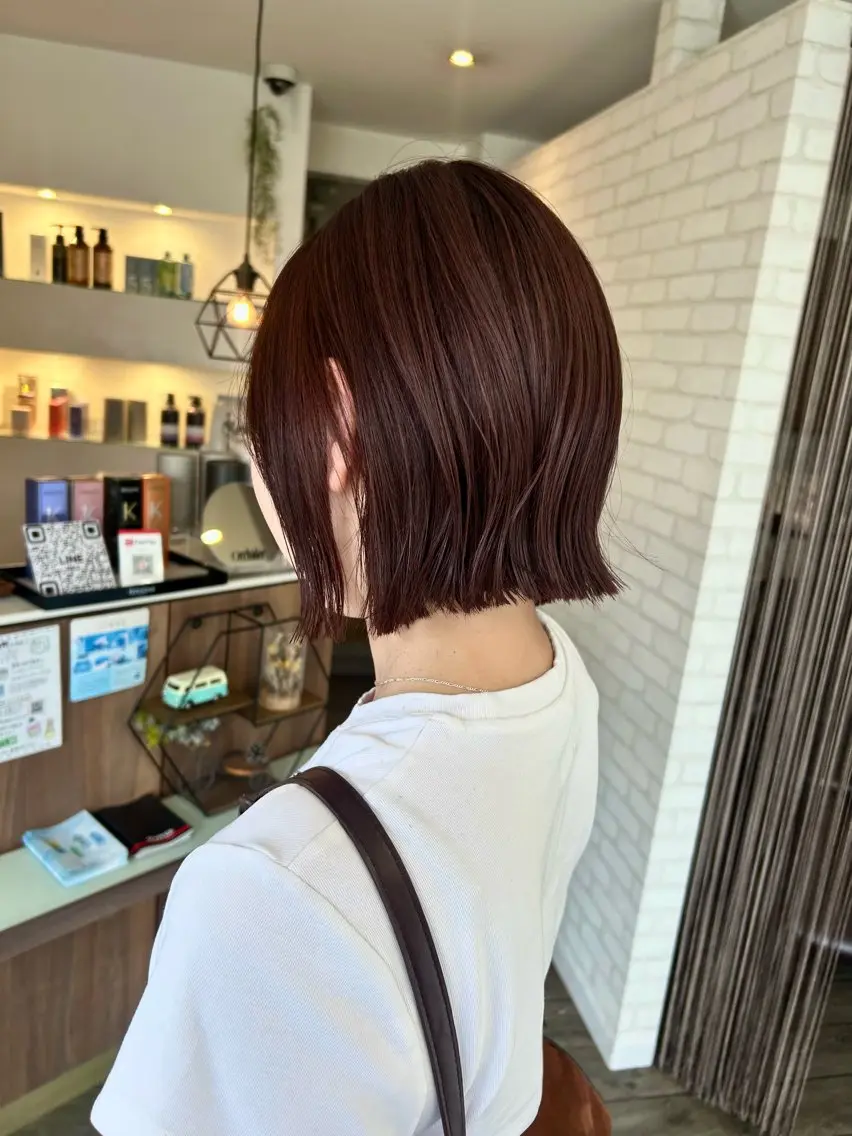 ミディアム ボブ 滝口 茉奈実のヘアスタイル