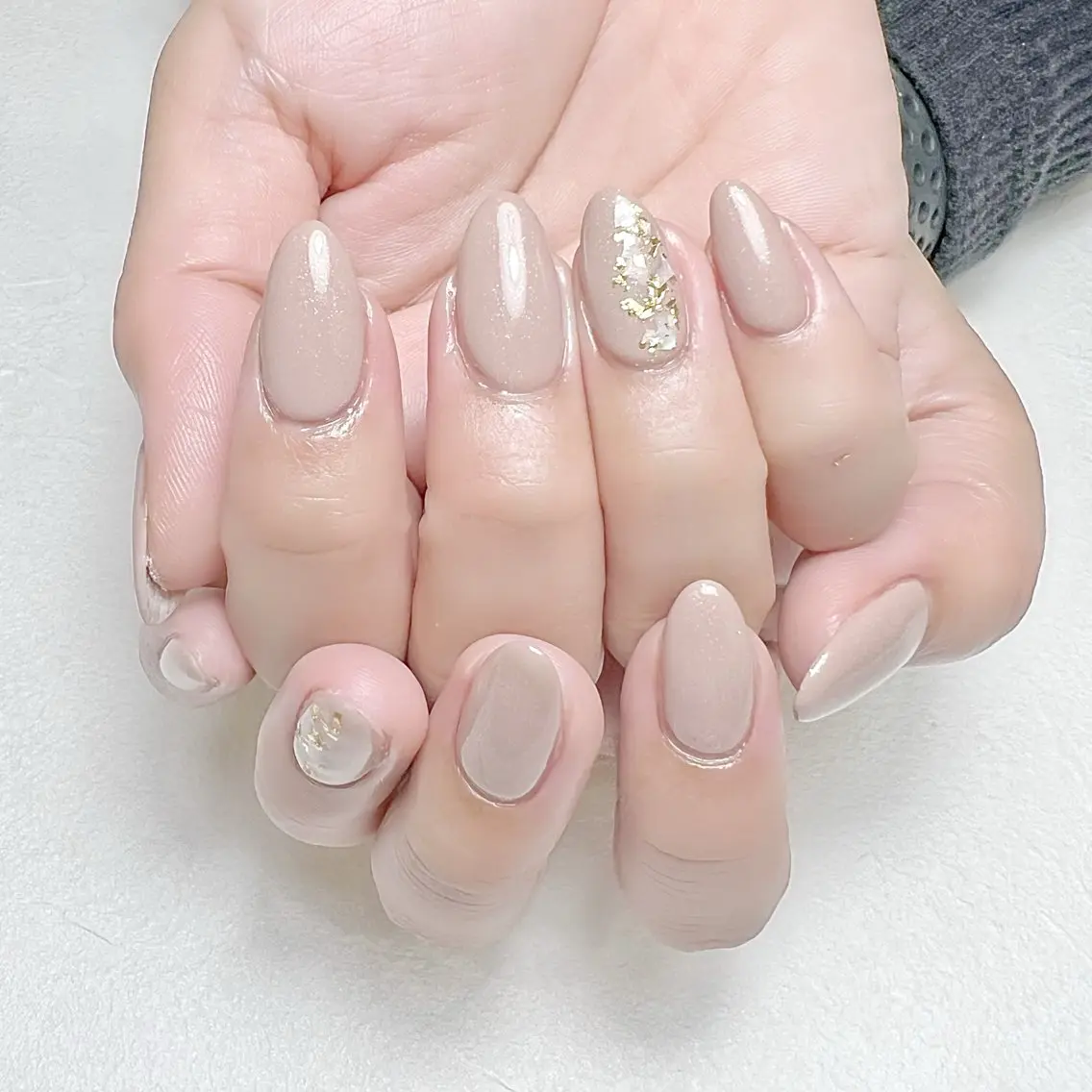 ネイル ブラウン オフィスネイル ワンカラーネイル rouse nail RISATOのネイルデザイン