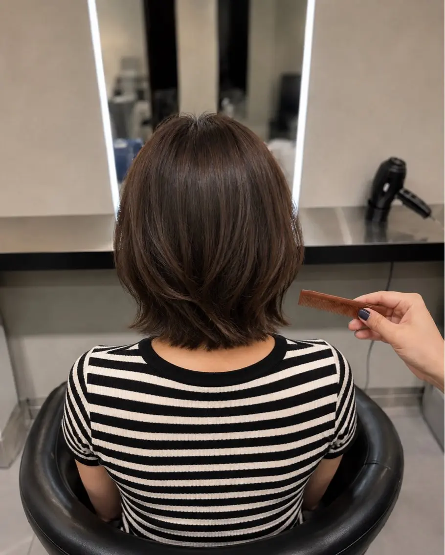 ミディアム カラー ブラウンカラー トリートメント 🌈ウルトワ水素 髪質改善naru🌈のヘアスタイル