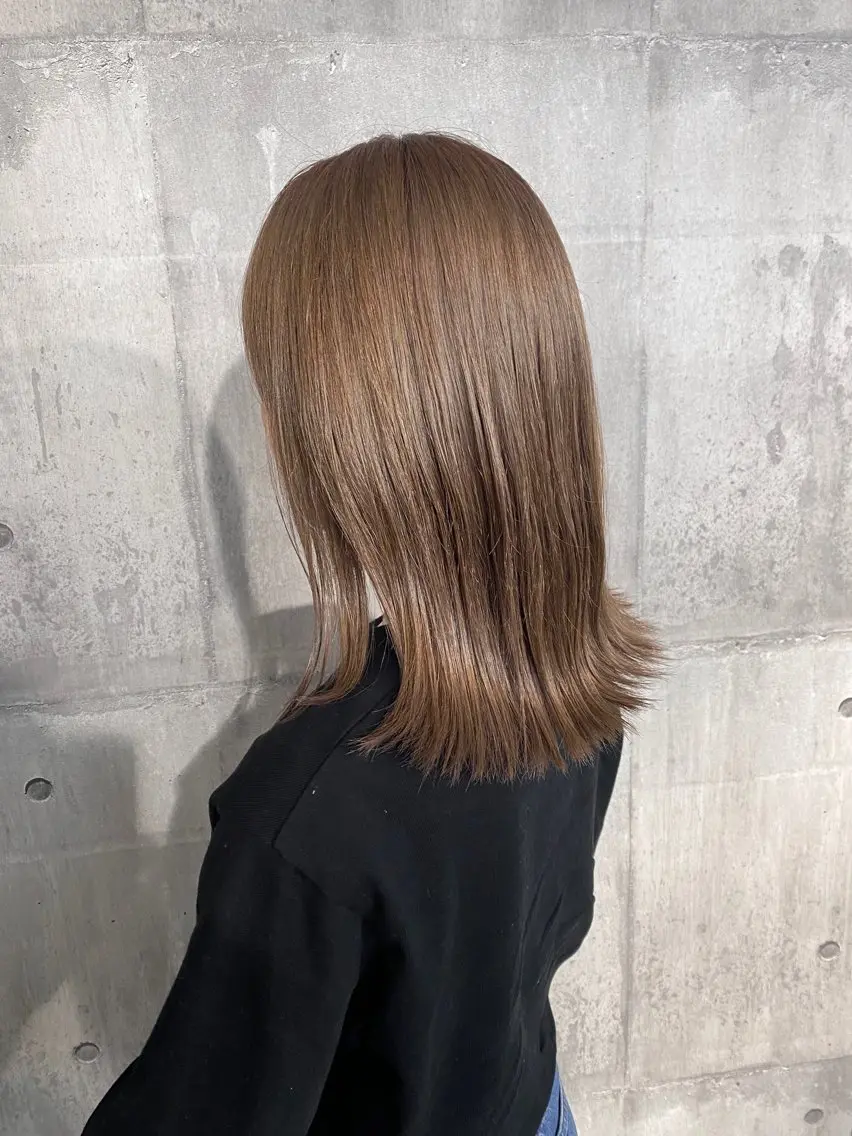 セミロング カット ヘアカラー Maison 寺尾拓朗のヘアスタイル